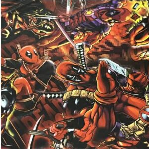 Hydro Dipping Film – Rød/svart tegneserie-superhelt – 50×100 cm