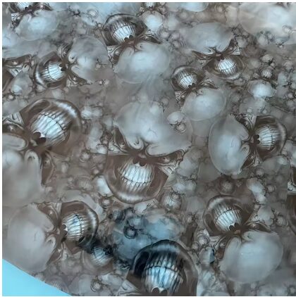 Hydro Dipping Film – Hodeskaller / røyk – 50×100 cm