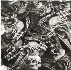 Hydro Dipping Film – Grim Reaper / hodeskaller – 50×100 cm