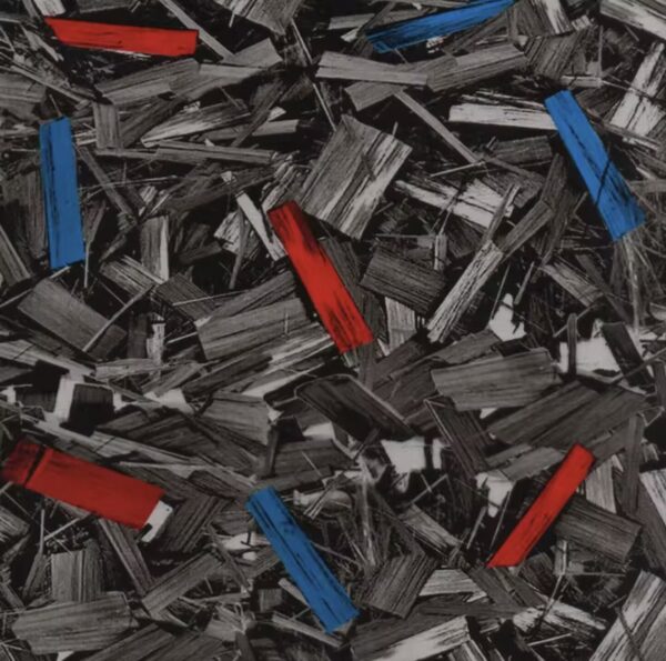 Hydro Dipping Film – Carbon Shards Rød/Blå (50×100 cm)