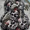 Skulls 1 Hydro Dipping Film – Skull Dark Rød/Sort (50x100 cm)