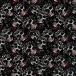 Skulls Hydro Dipping Film – Skull Dark Rød/Sort (50x100 cm)